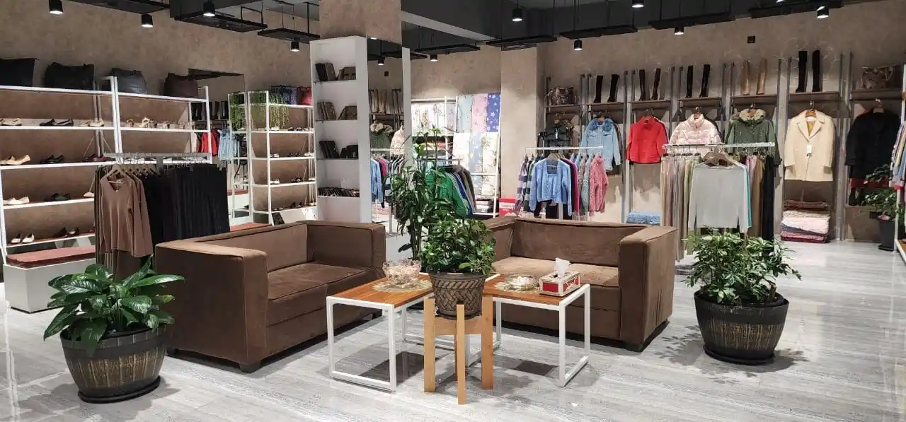 Luxury bedroom interior design with decorative wall shelves and ambient lighting